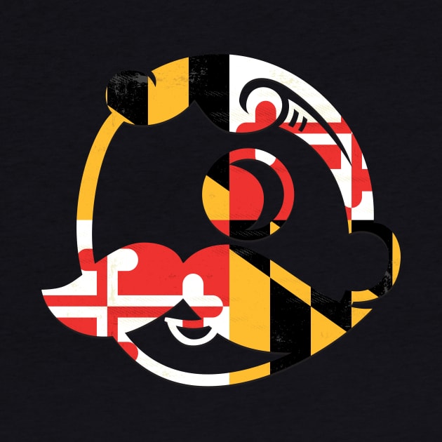 Natty Boh Maryland Flag Left Chest by EA Design